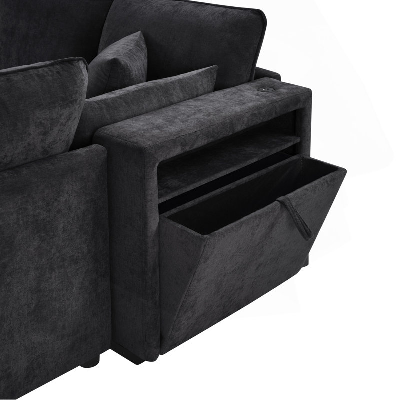 Canapé modulaire Modern, Noir