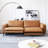 Orange 100% Polyester Modular Sofa cushion Loveseat