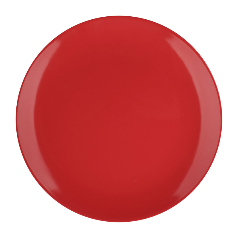 Numero 1 20.32cm Dessert Plate, Red