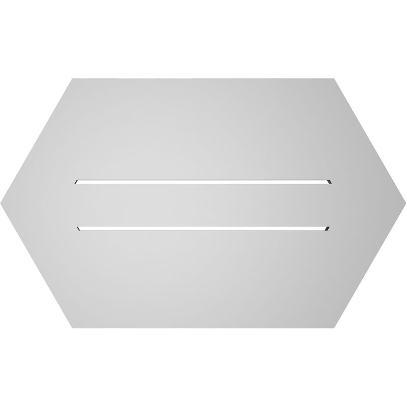 Évent horizontal fonctionnel à pignon en uréthane à surface horizontale Signature, H 16 po x l 26 po x P 1 po