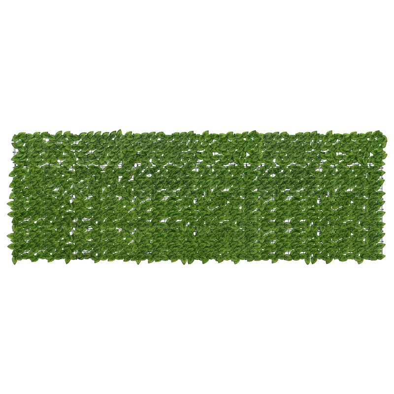 Vidaxl Balcony Screen With Leaves Garden Sunshade Dark Green/Green Multi Sizes, 300cm W x 100cm D