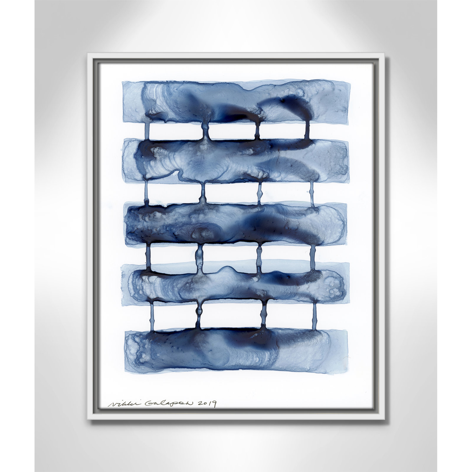 21.5" H x 17.5" W x 2" D, White Framed Canvas