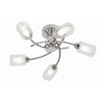 Warnant Glass Flush Mount