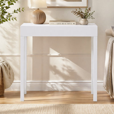 Console moderne, canapé Amy, blanc