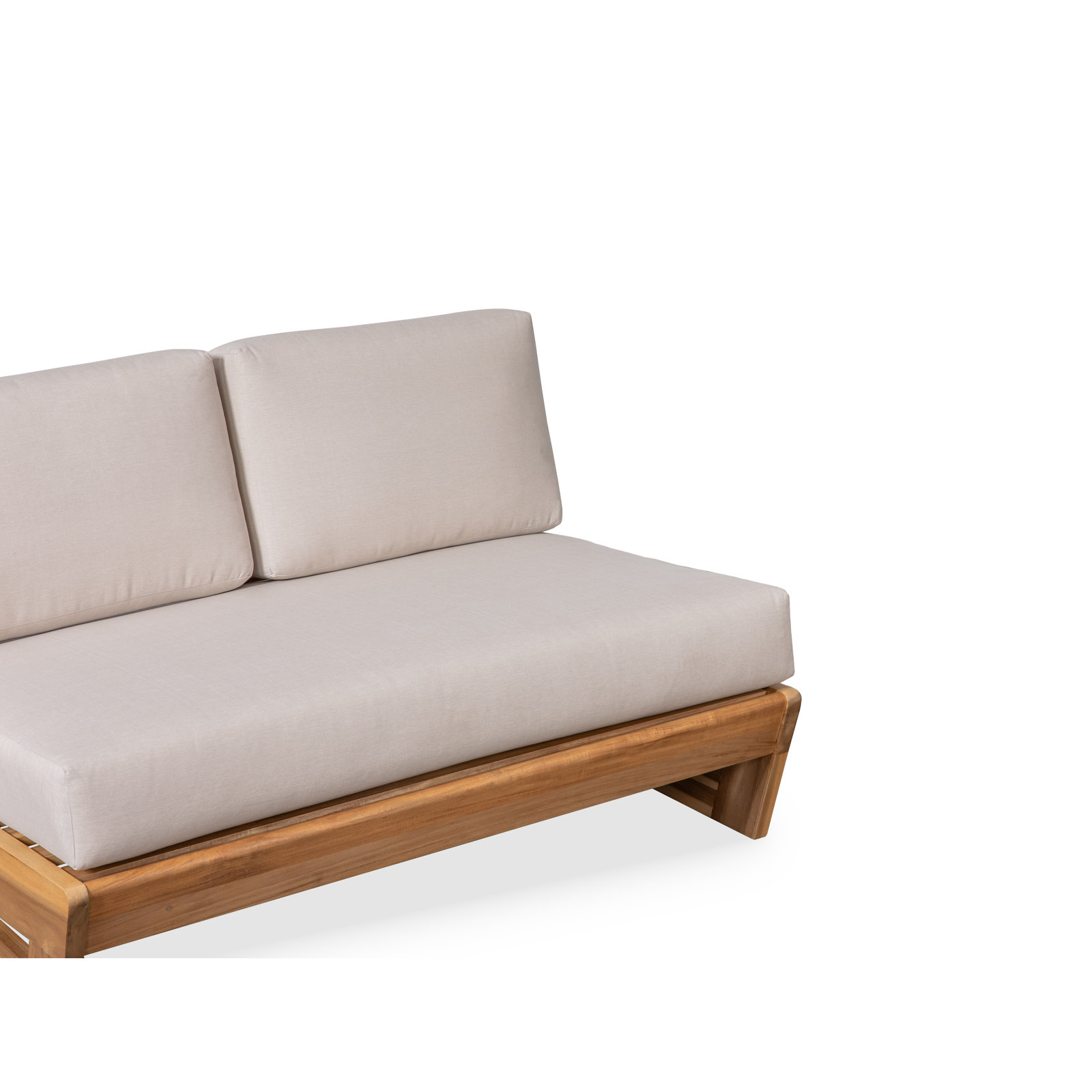 Askel 43" Eucalyptus Patio Loveseat
