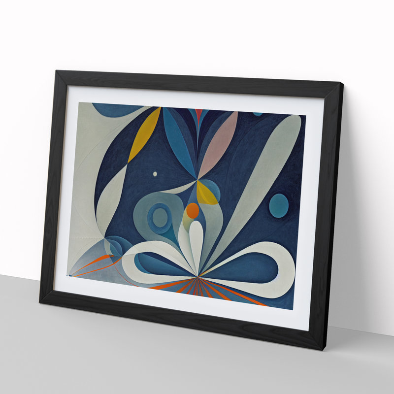 Unsurpassed Abstract Art - Framed Print, 34cm H x 46cm W x 2cm D, Black