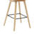 Whiddon 38 In. H Bar Height Camel Curved Back Wood Bar Stool With Faux Leather Seat-125262769-125262770