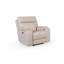 Bandera Dual Power Lay Flat Leather Glider Recliner, Putty