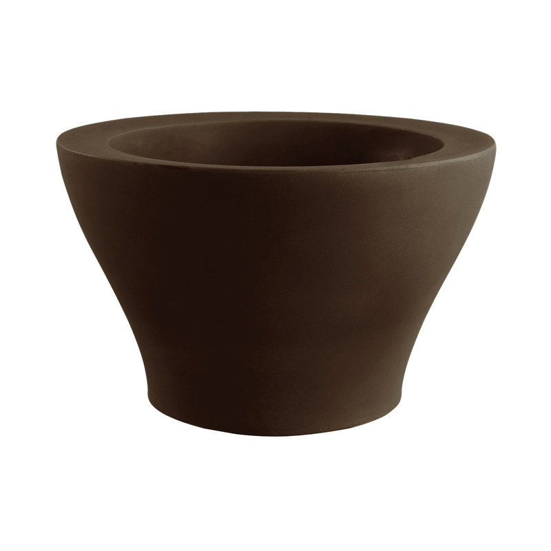 Nano Resin Pot Planter, 4.75" H x 7" W x 7" D, Bronze