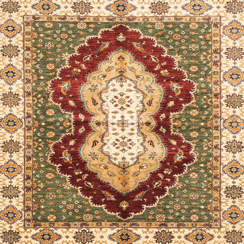 Abstract Indoor Rug, Square 6'