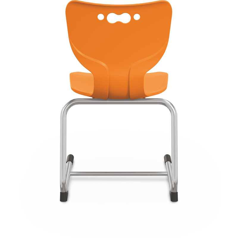 Chaise de classe en porte-à-faux Hierarchie, Orange, Chaise 18 po
