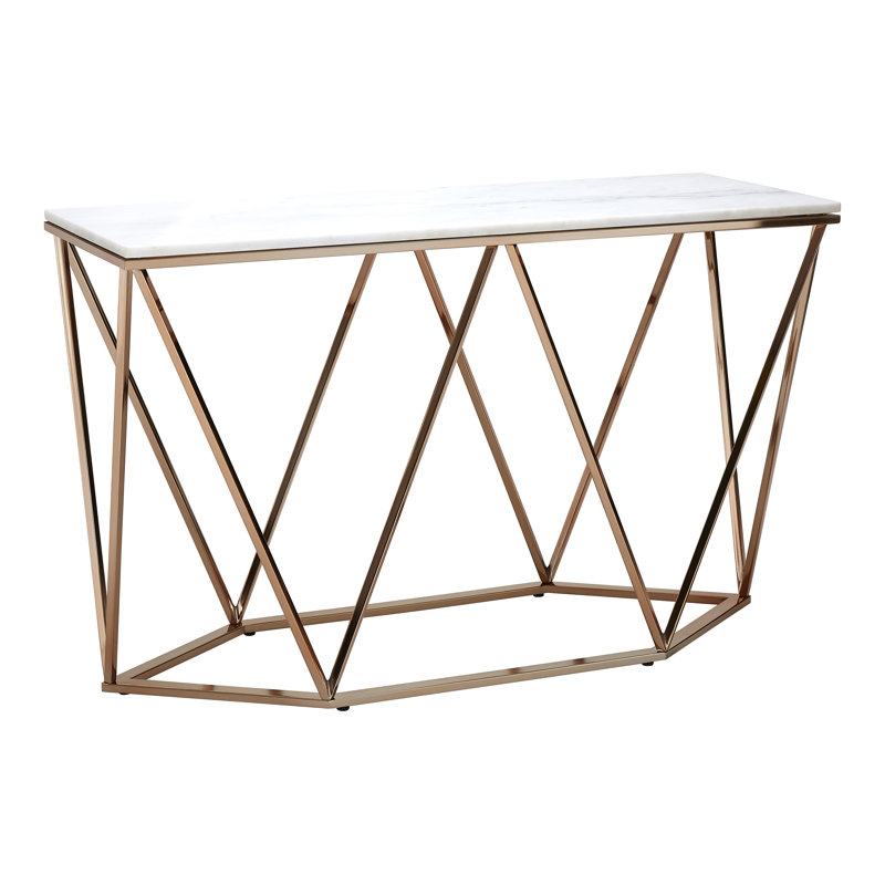 Fultz 120cm Marble Top Console Table