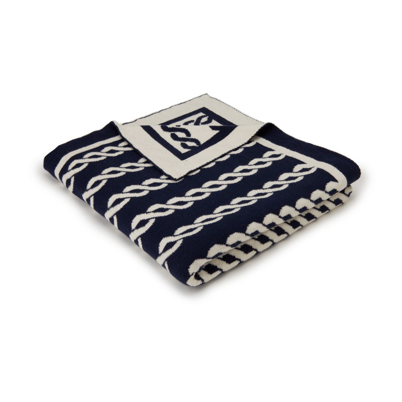 Nautico Knitted Throw Blanket
