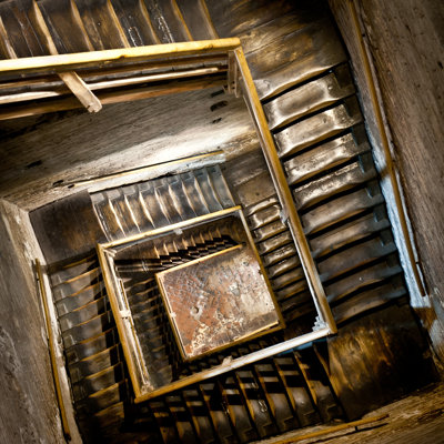 Mancha Staircase - Wrapped Canvas Print