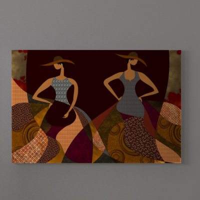 « beauté of color 4 abstract africain american », reproduction d’impression sur toile