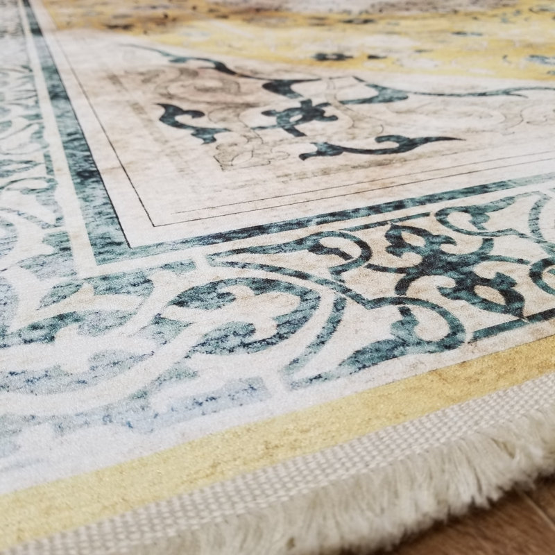 Covin Chenille Oriental Indoor Rug, Rectangle 5'3" x 7'7"