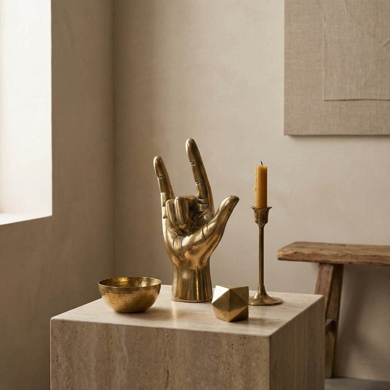 Figurines & Sculptures, Antique Brass