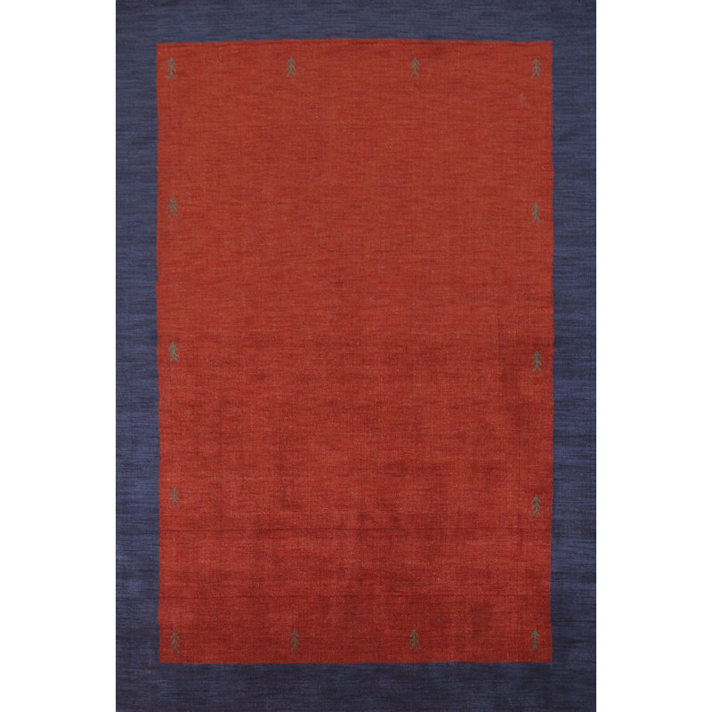 Tapis bordeaux Gabbeh 6 x 10