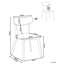 47cm H Fabric Upholstered Accent in White