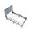 Gray Linen Twin Bed With 12 Headboard And Adjustable Cozy Feeling Modern Feature-2119282461