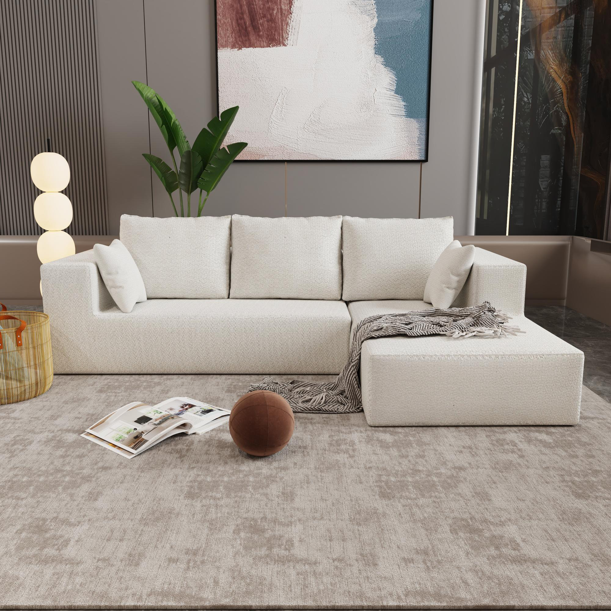 Latitude Run® Combination sofa and sofa bed on the corner, made of high ...