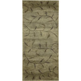 Hand-Knotted High-Quality Light Green Runner
