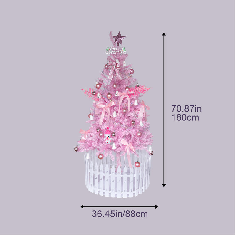 Arbre de Noël 6 pi rose