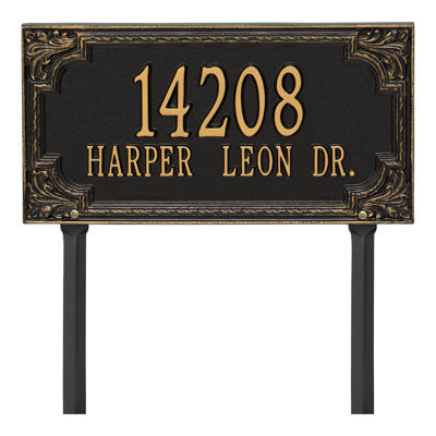Signature Series 2-Line Lawn Address Sign