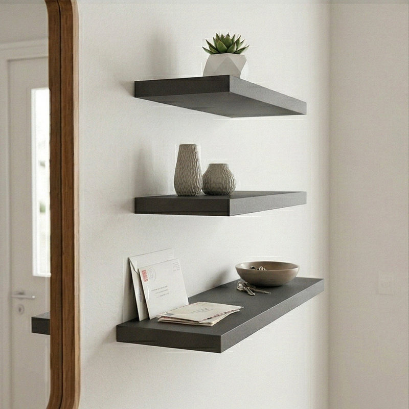 Bynaker Floating Shelf, Black