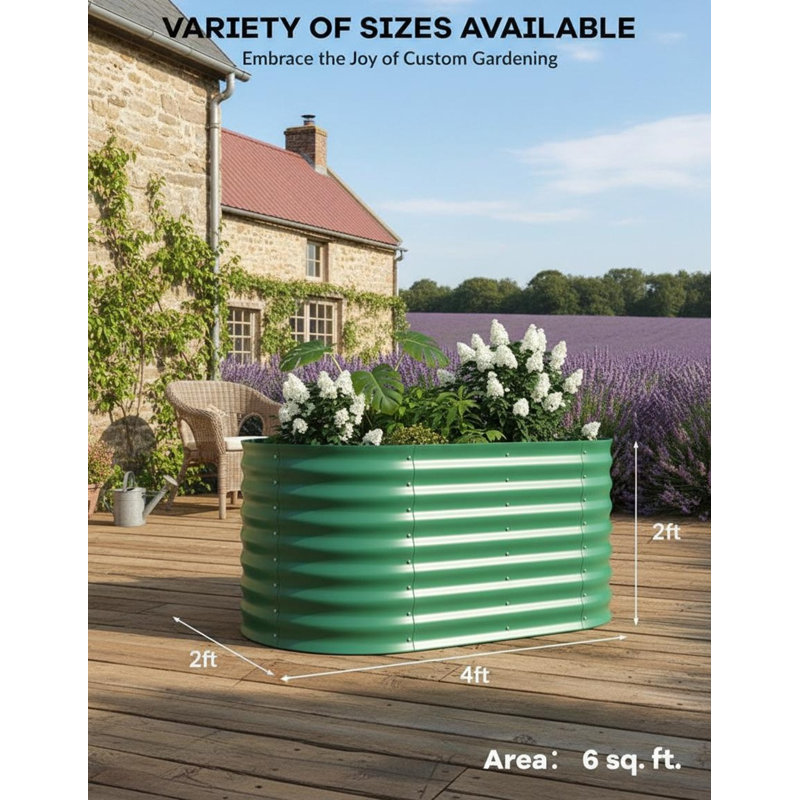 2pcs Heavy-Duty Raised Garden Beds, 47" H x 23.6" W x 23.6" D