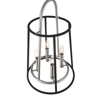 6lt Chandeiler, Black+Nickel