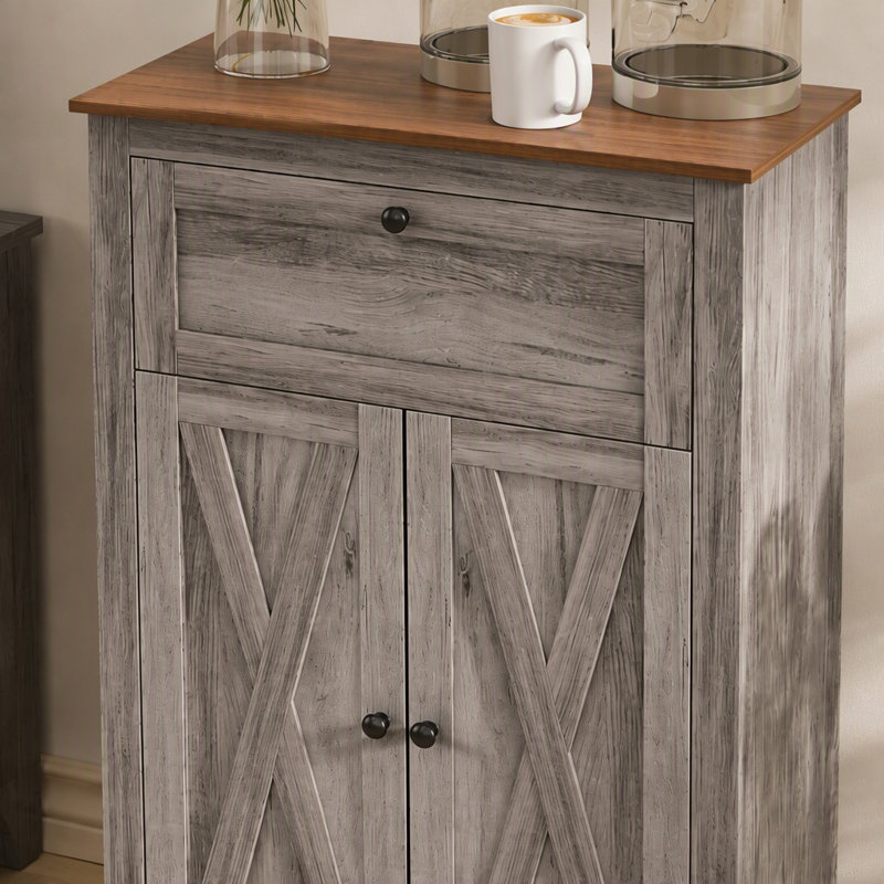 Armoire grise avec tiroir Gray Farmhouse