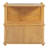 Japandi Wood Storage End Table with Open Shelves