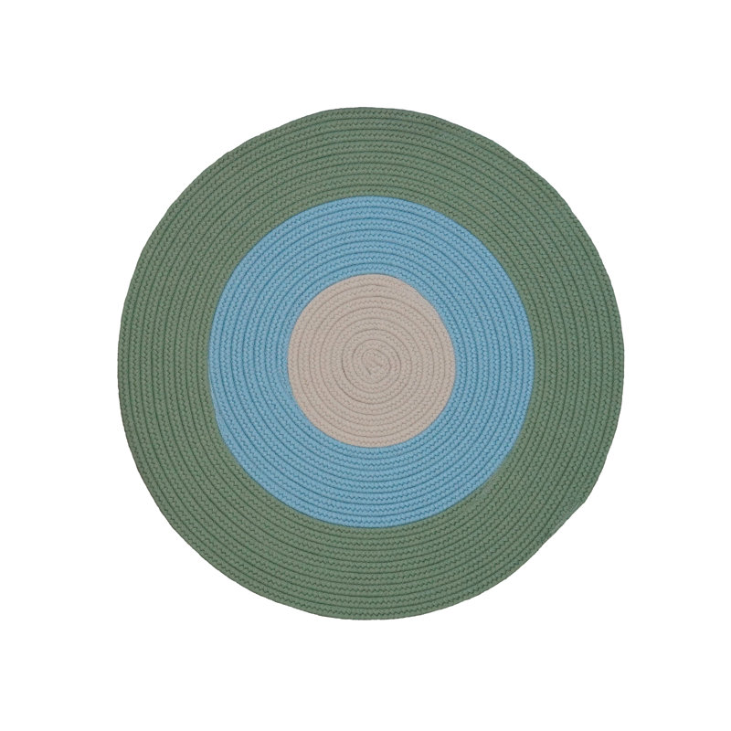 Tapis rond intérieur / extérieur tressé Melbourne, Rond 6 pi