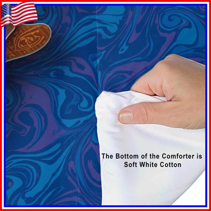 Orange Electric Guitar Comforter, Twin