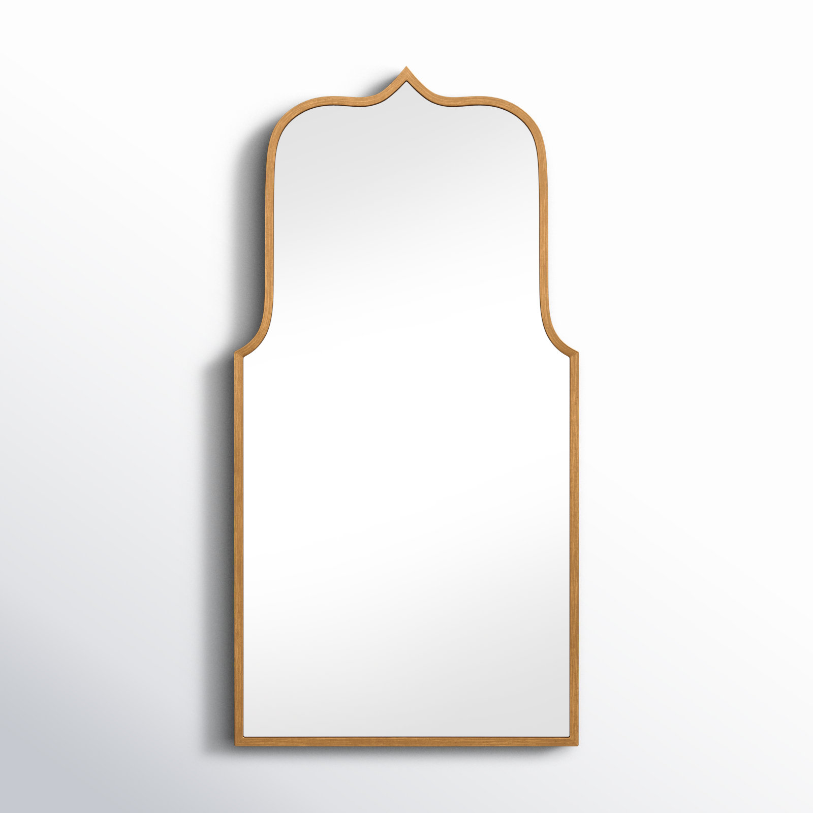 Keris Wide Arch Mirror, Gold, 36" x 22"
