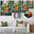 Green And Blue Pineapple Tropical Paradise I - Fruits Metal Wall Art-774040582