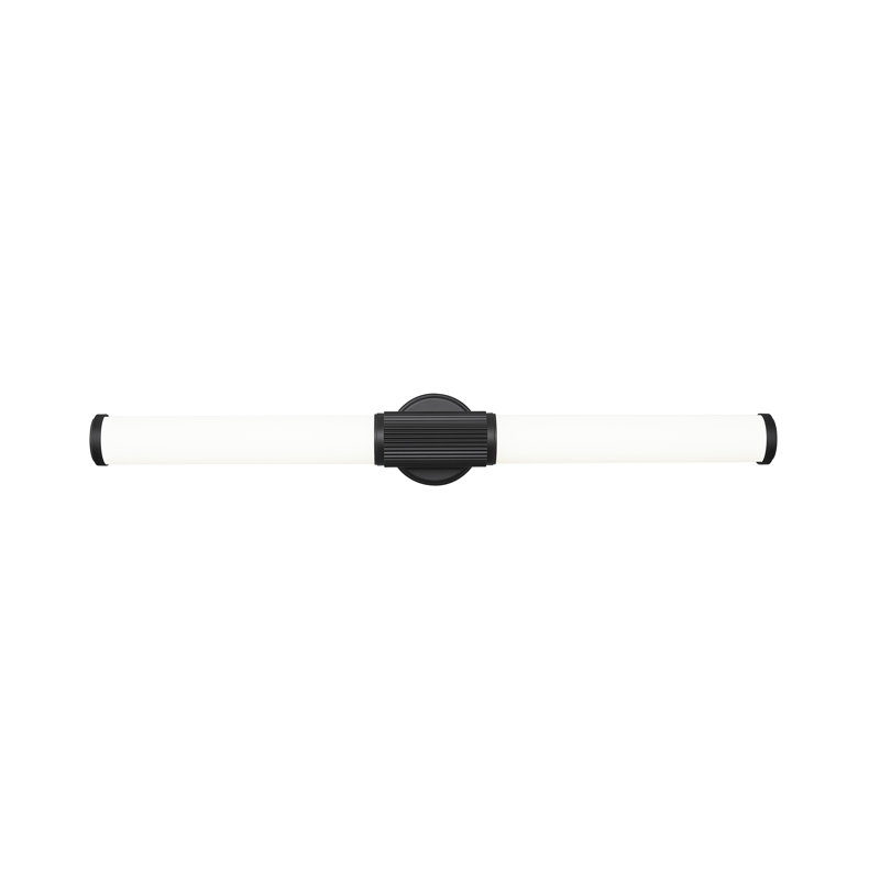Meuble-lavabo 1 lumière Easmor, Noir mat