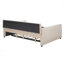 Full Size Upholstered Daybed With Trundle And Wood Slat Support-560226928