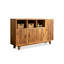 Buffet en orme de style wabi-sabi avec finition vieillie pour salon et cuisine-197160213