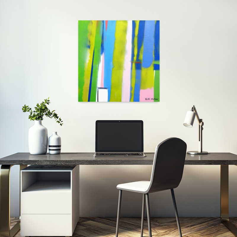 Urban Urban 4, art abstrait urbain contemporain, H 18 po x l 18 po