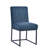 Chenille Upholstered Dining Chairs with Iron Leg Frame Side Chair (Set of 2)-2110205095