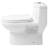 Whitehaus Collection Magic 1.6 Gallons GPF Elongated Comfort Height Floor Mounted One-Piece Toilet (Seat Included)