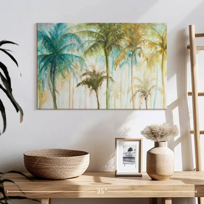 Aquarelle de palmiers I