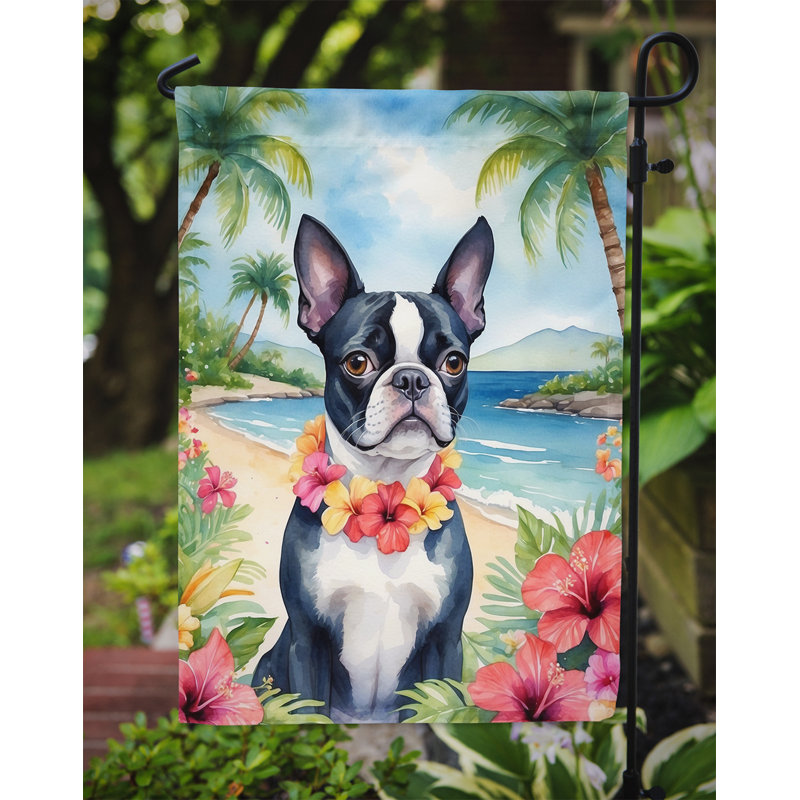 Drapeau de jardin en polyester double face H 15,5 po x l 11,25 po