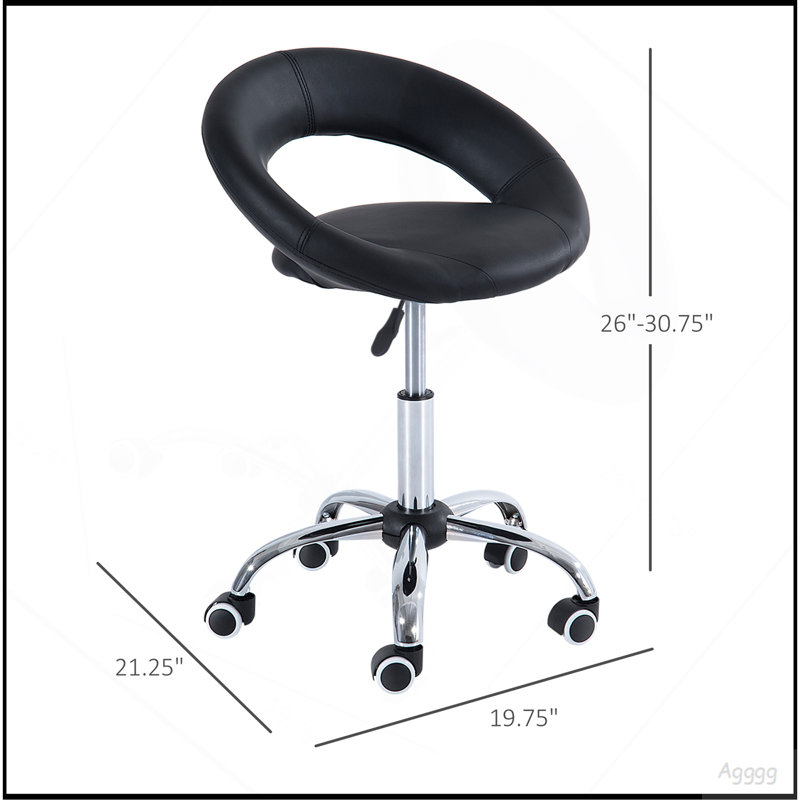 Tabouret de salon Crescent Rolling