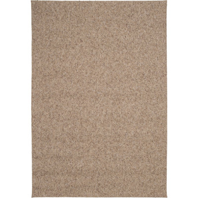 Machine Washable Tufted Rug, Plain, Brown