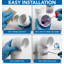 Coude de ventilation en PVC blanc 2 po H x H 2 po, bonde en PVC, raccord d'évacuation et d'évacuation, (paquet de 30)