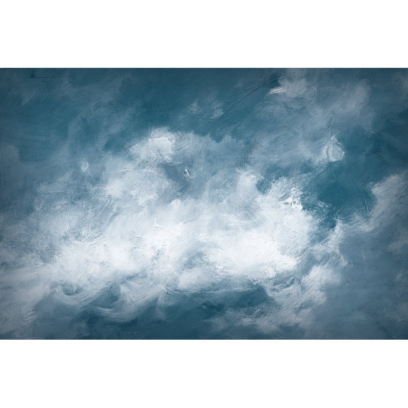 Hedgerow II Clouds - Painting Print, Black Floater Framed, 81cm H x 122cm W