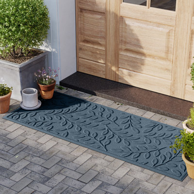 WaterHog® Brittney Leaf 22 in. x 60 in. Indoor Outdoor Runner Doormat